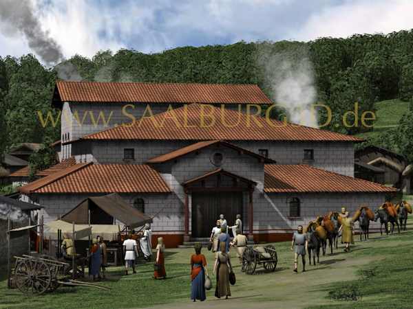 Saalburg 3D Therme Kastellbad