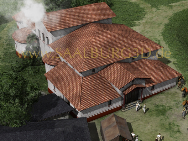 Saalburg 3D Rekonstruktion Therme Thermae